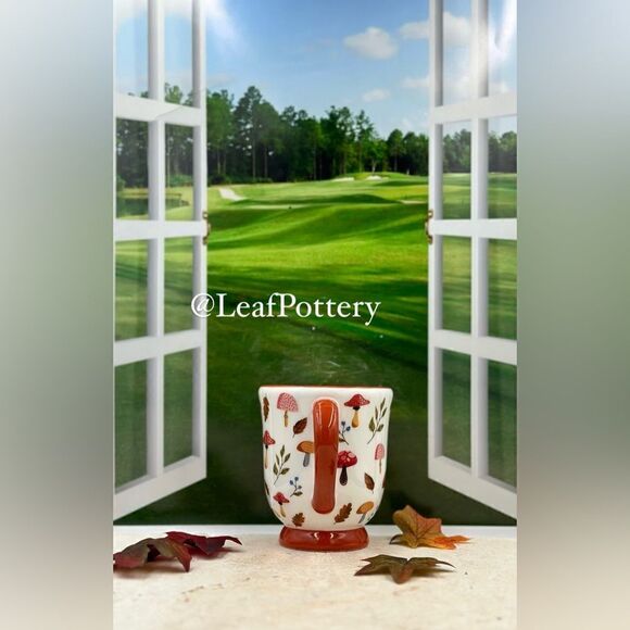 Whimsical Mushroom Coffee 16oz Mug with Colorful Woodland Design - Picture 9 of 11